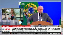 Lula deve enviar indicação de Jorge Messias ao STF em fevereiro; Deysi e Diego comentam