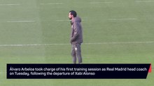 New Real Madrid boss Arbeloa leads first training session