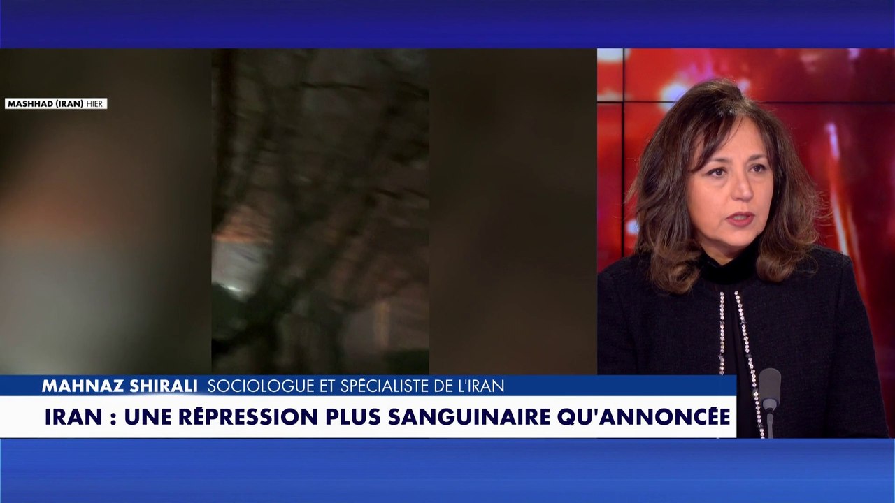 Mahnaz Shirali évoque une «catastrophe humanitaire» en Iran avec «près de 15.000 morts en 2 jours»