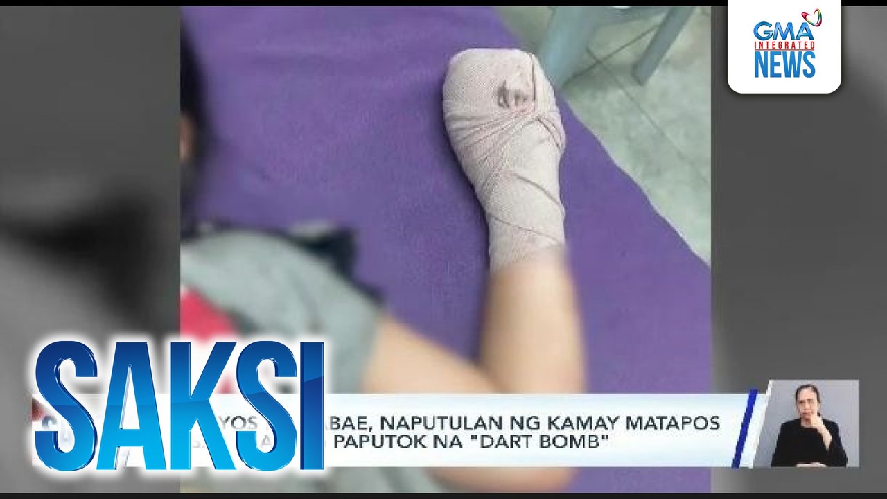 10-anyos na babae, naputulan ng kamay matapos masabugan ng paputok na "dart bomb" | Saksi