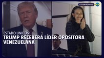 Trump receberá líder opositora venezuelana María Corina Machado na quinta-feira