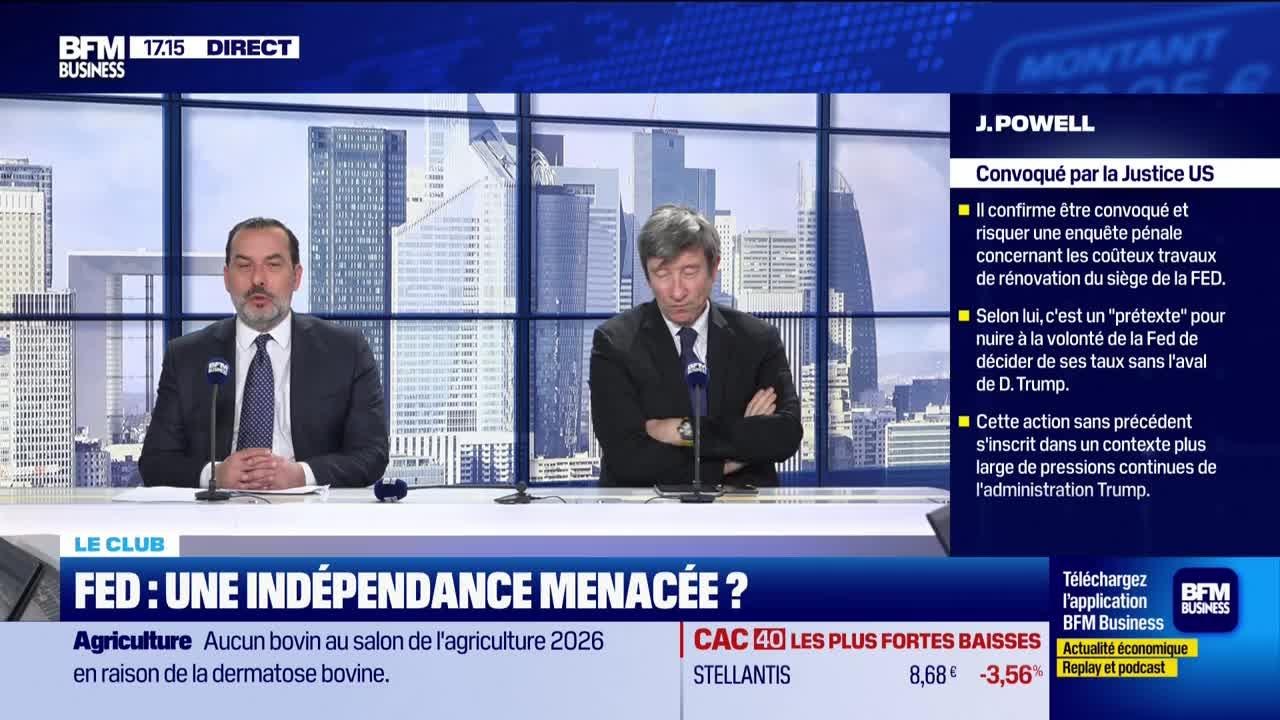 Le Club : "Attaqué, Jerome Powell attire + de vues sur les réseaux que Taylor Swift ou Lady Gaga !" – 13/01