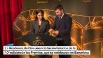El anuncio de la academia con las nominaciones de los Premios Goya de 2026