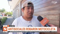 ANTISOCIALES ROBARON MOTOCICLETA