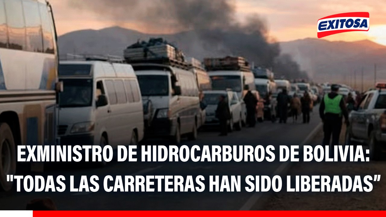 Exministro de Hidrocarburos de Bolivia: "Todas las carreteras han sido liberadas, no hay ningún bloqueo"