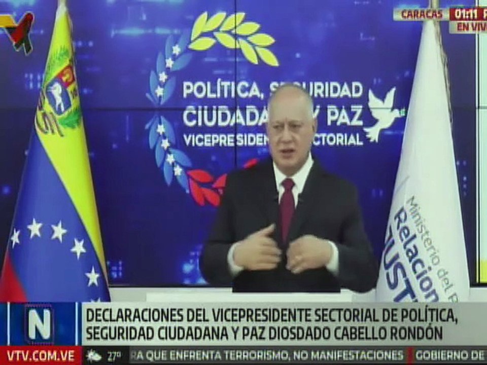 Vpdte. Sec. Cabello resaltó la experiencia de los funcionarios de la FANB en la lucha contra el narcotráfico