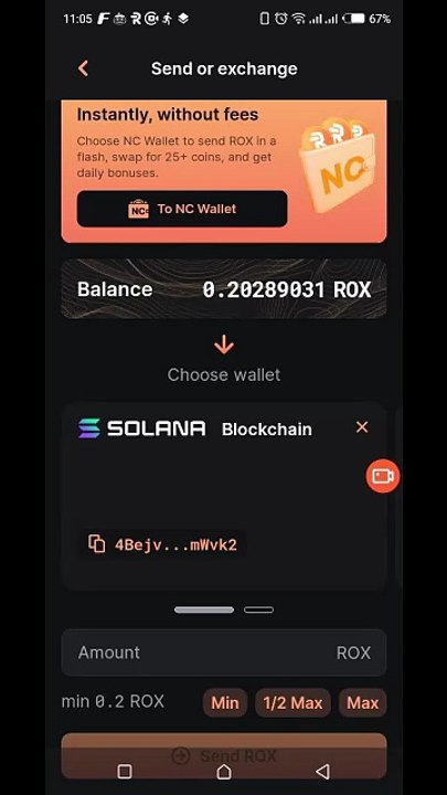 Without investment earn free Crypto from New update about Rox token in 2006 withdraw
