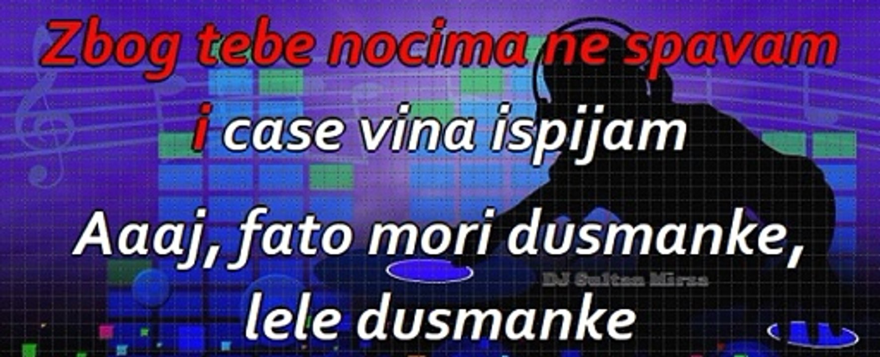 Fato, mori dušmanke - Aca Matić (uživo karaoke)