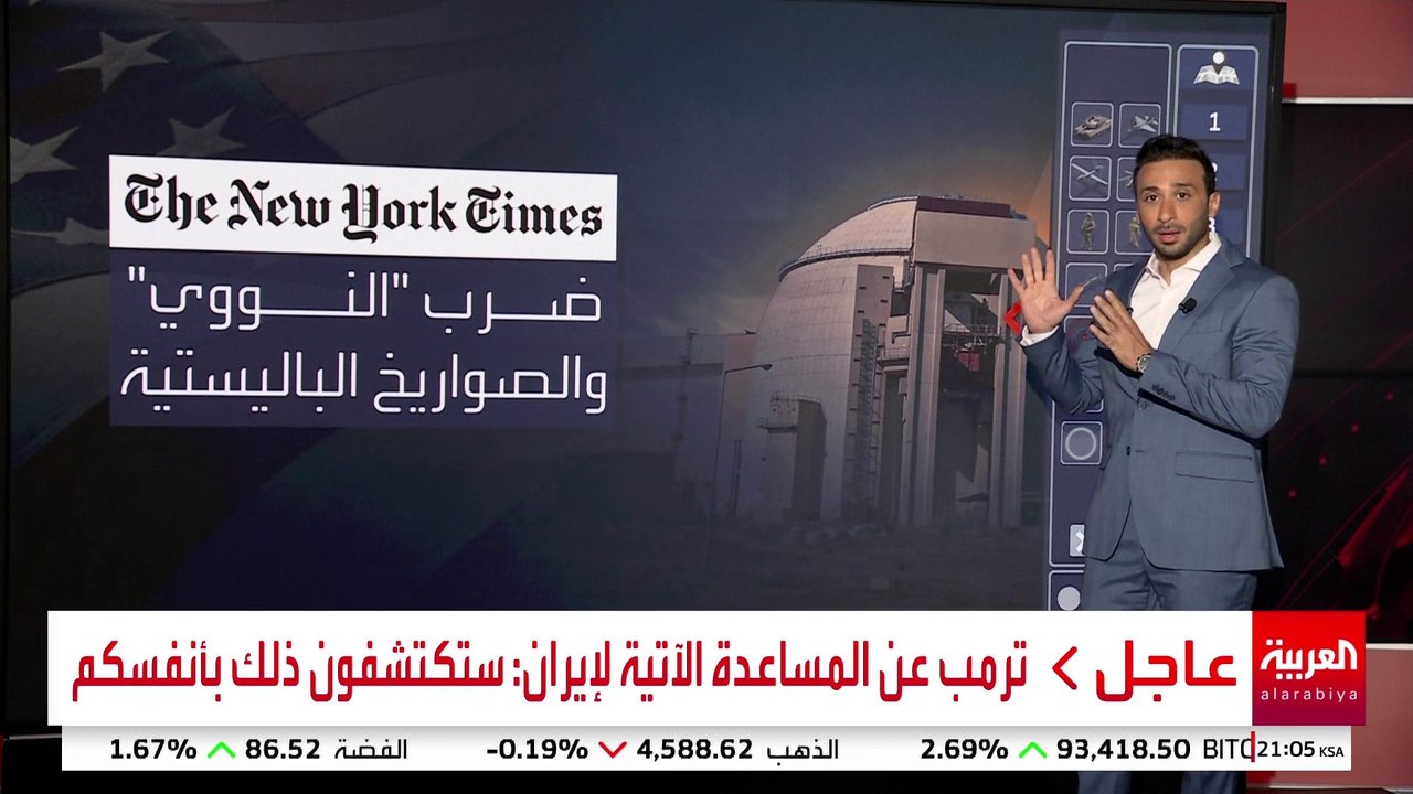 خيارات ترمب المحتملة للتدخل في إيران.. ضربات عسكرية وتجارية وسيبرانية
