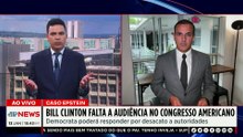 Caso Epstein: Bill Clinton falta a audiência no Congresso dos EUA | TEMPO REAL