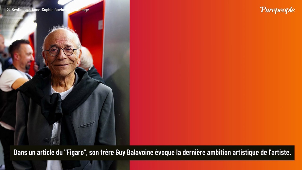 Daniel Balavoine nous a quittés il y a 40 ans : son frère Guy évoque ce projet qu'il n'a pas pu concrétiser