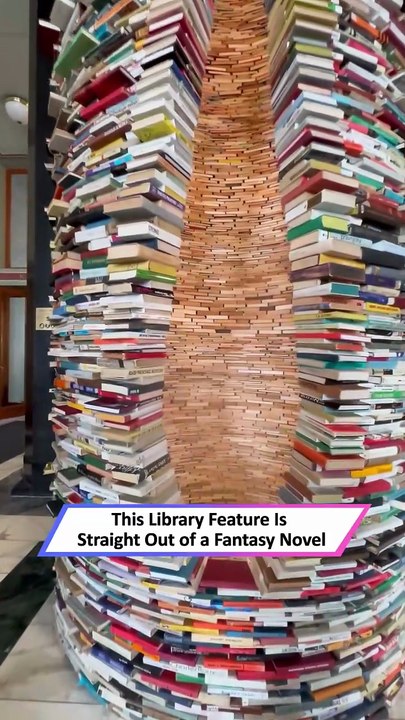 This Book Tower Looks Endless—and It’s Free to See! 😲|| Heartsome 💖