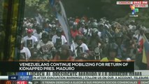 FTS 16:30 13-01: Venezuelans continue mobilizing for return of Pres. Maduro, 1st Lady Cilia Flores