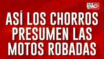 Así los chorros presumen las motos robadas en redes sociales
