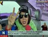 Transportistas se movilizan por la libertad del Presidente Maduro y la Primera Dama Cilia Flores
