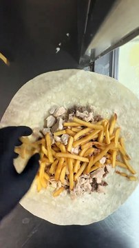 French Tacos Viande & Sauce Gruyère #BR3 #tacos #eating #FrenchTacos #food