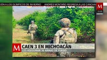 En Michoacán, autoridades decomisan treinta y seis  armas de fuego y detienen a tres personas