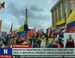 Movimientos Sociales de Francia exigen la liberación del Presidente Maduro y Cilia Flores