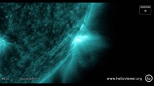 Departing Sunspot Delivered Several Strong Flares In Amazing Time-Lapse