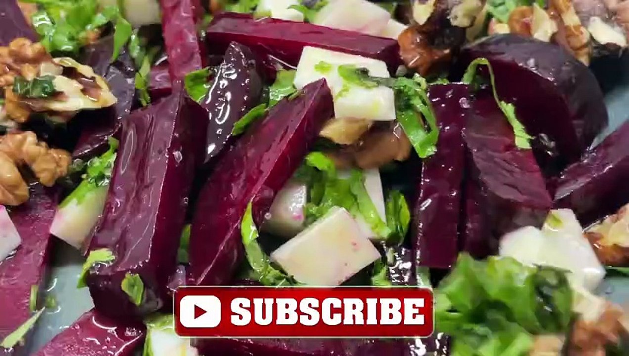 Immunity-Boosting Salad: Beets, Cheese & Walnuts