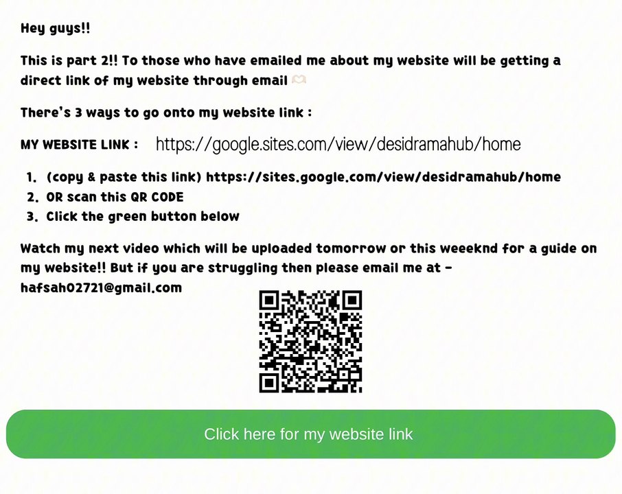 WEBSITE LINK part 2 / copy&paste the link or scan the qr code/ link will be in the description