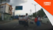 Pelajar cedera dilanggar motosikal ketika melintas di hadapan Plaza Kajang