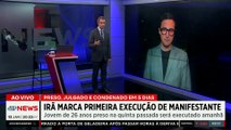 Irã marca para amanhã primeira execução de manifestante