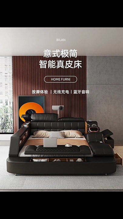 Loft Multifunctional Bed Storage Modern Massage Headboards Children King Size Cheap Bed Princess Cama Solteiro Patio Furniture