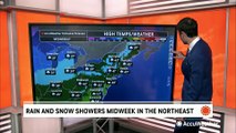 Rain and snow return to the Northeast from mid- to late week