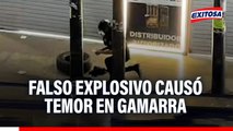 Tensión en Gamarra: Falso artefacto explosivo generó preocupación entre usuarios y comerciantes