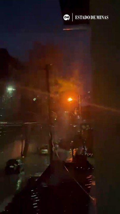 Transformador explode durante chuva e assusta moradores do bairro Copacabana, em BH