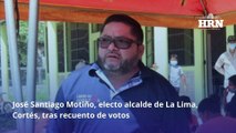 José Santiago Motiño, electo alcalde de La Lima, Cortés, tras recuento de votos
