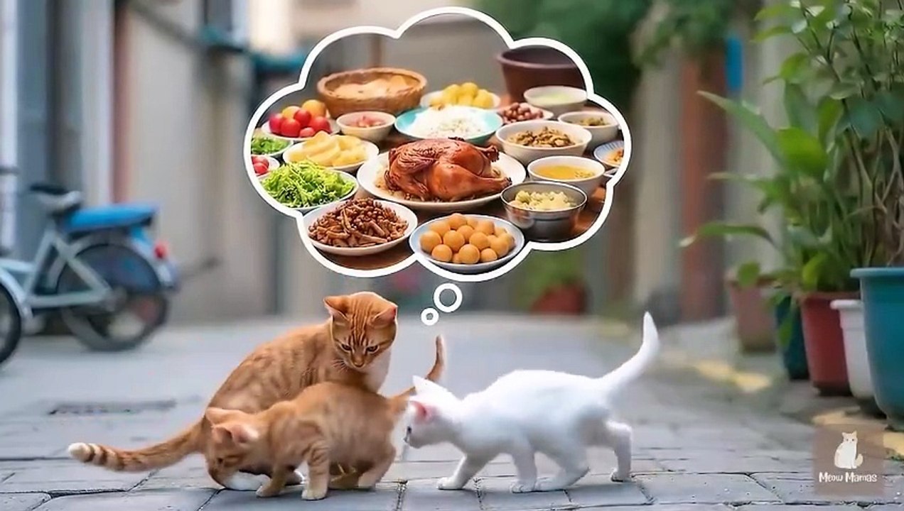 Kitten Falls Off a Bike 🚲 _ Mama Cat Takes Care _ Teaches Life Lessons 🐱❤️ _ Heartwarming Story_3