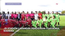 Cetak 2 Gol! Wapres Gibran Main Sepak Bola Bareng Anak-Anak di Wamena