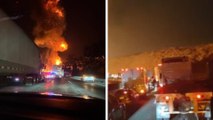 Querétaro: Pipa de gas explota en la autopista con límites a Tepeji del Río y Jilotepec
