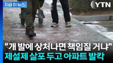"염화칼슘 소량만 뿌리세요"...아파트 입주민들 난리 난 견주 민원 [지금이뉴스] / YTN