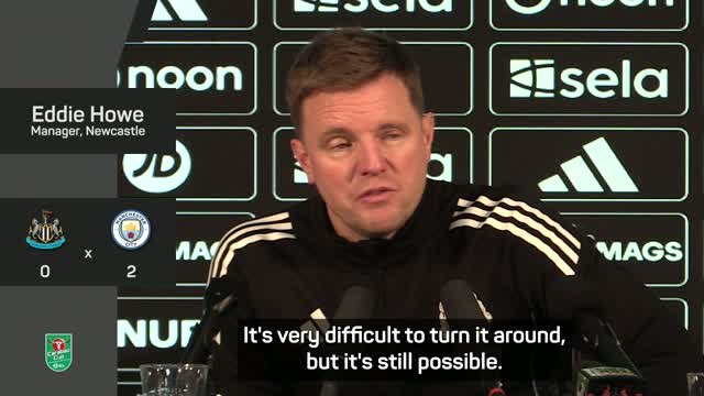 Newcastle will need 'magical moments' to overcome two-goal deficit - Howe