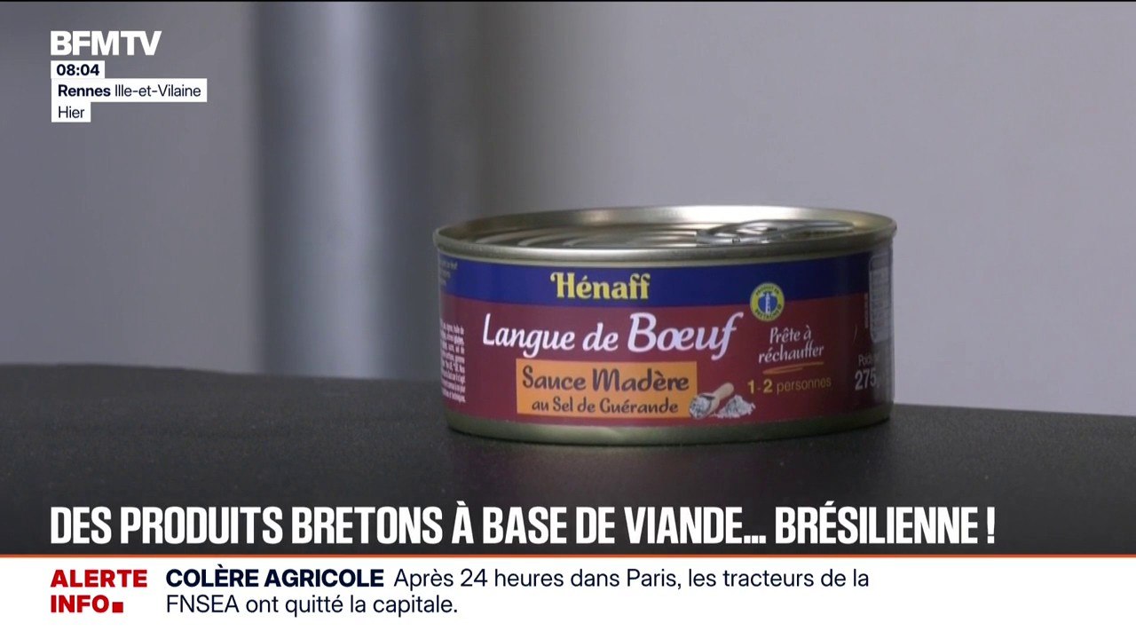 "C'est triste": des produits bretons à base de viande brésilienne