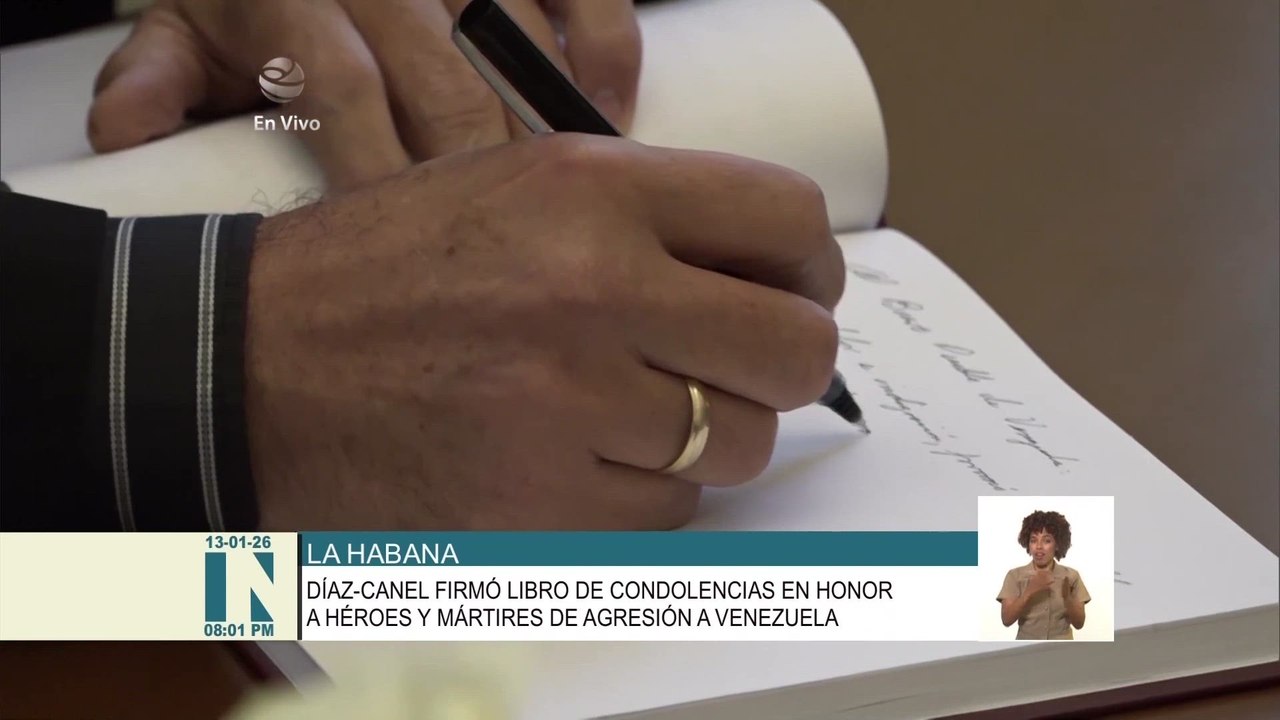Diaz-Canel, presidente de CUBA, homenajea a las VÍCTIMAS en VENEZUELA por los ATAQUES de ESTADOS UNIDOS