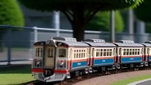AI Miniature Train Shot