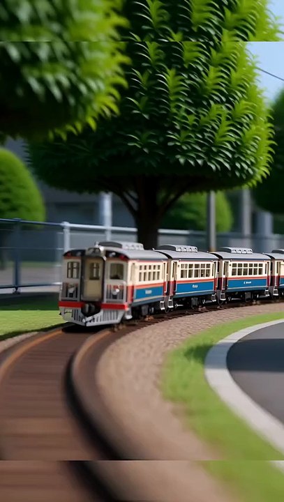 AI Miniature Train Shot