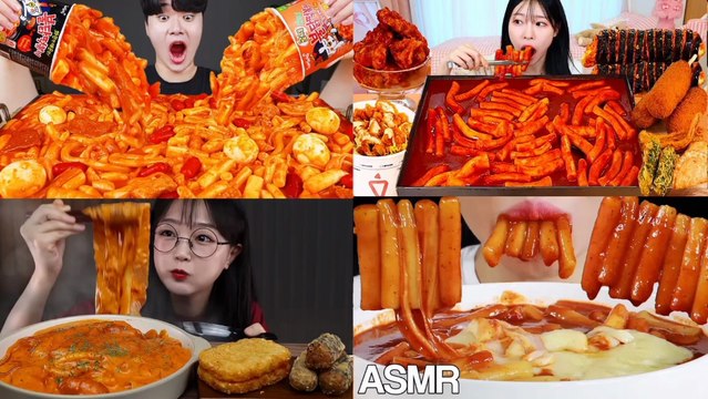 ASMR MUKBANG | SPICY TTEOKBOKKI | KOREAN MUKBANG