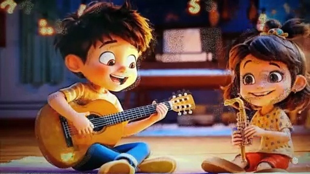 A Teen Boy Plays Guitar for a Girl | Sweet Animated Love Story