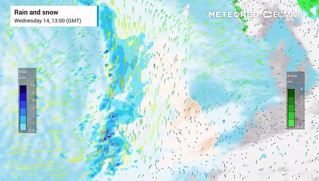 London to see around 200mm of rain on Thursday as wet and windy weather spreads nationwide