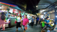 Evening Visit to Zapanta Street in Manila City in the Philippines