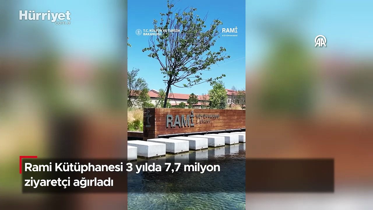 Rami Kütüphanesi 3 yılda 7,7 milyon ziyaretçi ağırladı