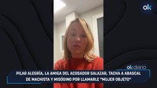 Pilar Alegría, la amiga del acosador Salazar, tacha a Abascal de machista y misógino por llamarle "mujer objeto"
