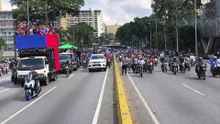 Manifestantes en Caracas exigen la liberación de Nicolás Maduro y su regreso a Venezuela