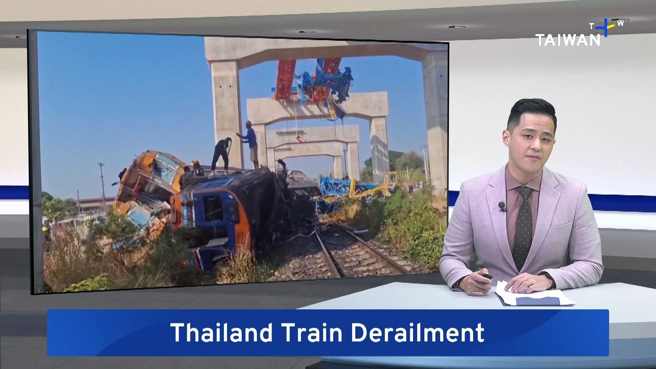 Dozens Killed After Construction Crane Falls on Moving Train in Thailand