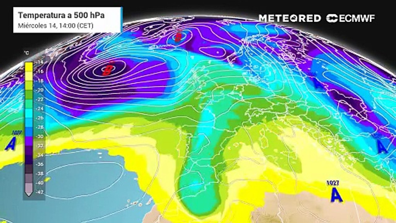 Una borrasca procedente de Groenlandia se descolgará sobre España